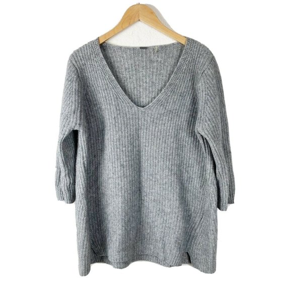 ELIE TAHARI gray Wool Cashmere Violetta sweater - Picture 3 of 9
